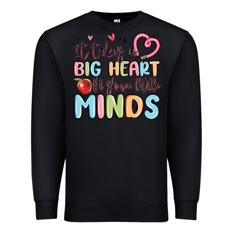 It Takes A Big Heart For Shape Little Minds Premium Sweatshirt by MaliasSmallBusiness | Teevron