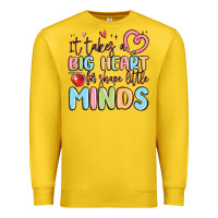 Lemon it takes a big heart for shape little minds Premium Sweatshirt - MaliasSmallBusiness