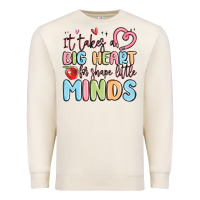 Sandshell it takes a big heart for shape little minds Premium Sweatshirt - MaliasSmallBusiness
