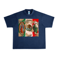 Navy Virgin Mary and San Judas Urban Heavy Tee - CTS Tumbler Store