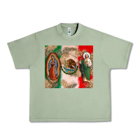 Oil Green Virgin Mary and San Judas Urban Heavy Tee - CTS Tumbler Store
