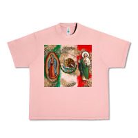 Salmon Virgin Mary and San Judas Urban Heavy Tee - CTS Tumbler Store