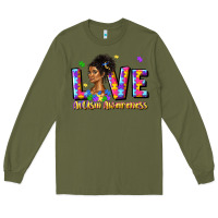 Army Green love autism awareness Long Sleeve Tee - JahusDesignShop