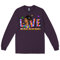 Plum love autism awareness Long Sleeve Tee - JahusDesignShop