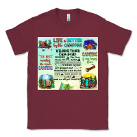 Burgundy life is better by the campfire Classic Tee - JahusDesignShop