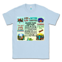 Dusty Blue life is better by the campfire Classic Tee - JahusDesignShop