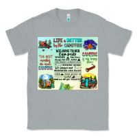 Heather Grey life is better by the campfire Classic Tee - JahusDesignShop