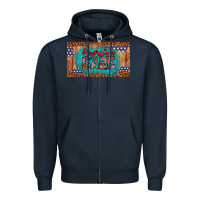 Navy american babe Zipper Hoodie - Artiststas