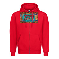 Red american babe Zipper Hoodie - Artiststas