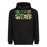 Black lucky dude Heavyweight Hoodie - MaliasSmallBusiness