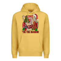 Antique Gold Tis The Season Christmas Cakes Truck Premium Hoodie - BundleAndBundleShop