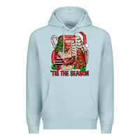 Blue Mist Tis The Season Christmas Cakes Truck Premium Hoodie - BundleAndBundleShop