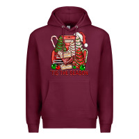 Burgundy Tis The Season Christmas Cakes Truck Premium Hoodie - BundleAndBundleShop