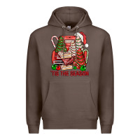 Coffee Tis The Season Christmas Cakes Truck Premium Hoodie - BundleAndBundleShop
