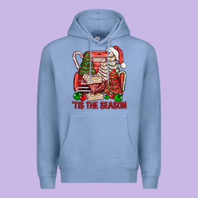 Tis The Season Christmas Cakes Truck Premium Hoodie Designed By Bundleandbundleshop