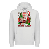 Dove Grey Tis The Season Christmas Cakes Truck Premium Hoodie - BundleAndBundleShop