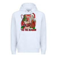 White Tis The Season Christmas Cakes Truck Premium Hoodie - BundleAndBundleShop