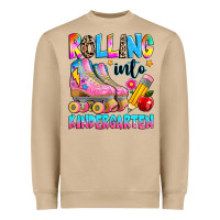 Mushroom rolling into kindergarten grade Heavyweight Sweatshirt - texasbilliewilder