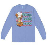 Colony Blue a pinch of patience a dash of kindness a spoonful Long Sleeve Tee - JahusDesignShop
