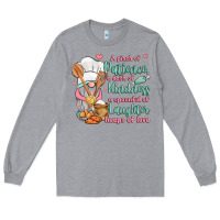 Heather Grey a pinch of patience a dash of kindness a spoonful Long Sleeve Tee - JahusDesignShop