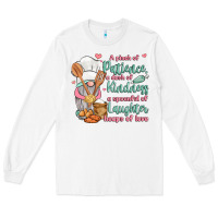 White a pinch of patience a dash of kindness a spoonful Long Sleeve Tee - JahusDesignShop