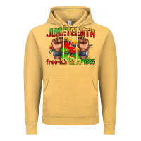 Vintage Mustard juneteenth free ish since 1865 Vintage Hoodie - texasbilliewilder