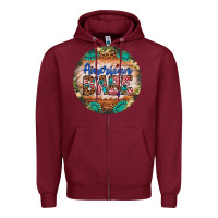 Burgundy american babe Zipper Hoodie - Artiststas