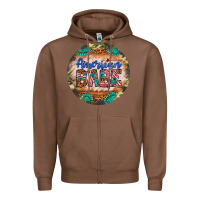 Chestnut american babe Zipper Hoodie - Artiststas