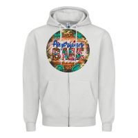 Dove Grey american babe Zipper Hoodie - Artiststas