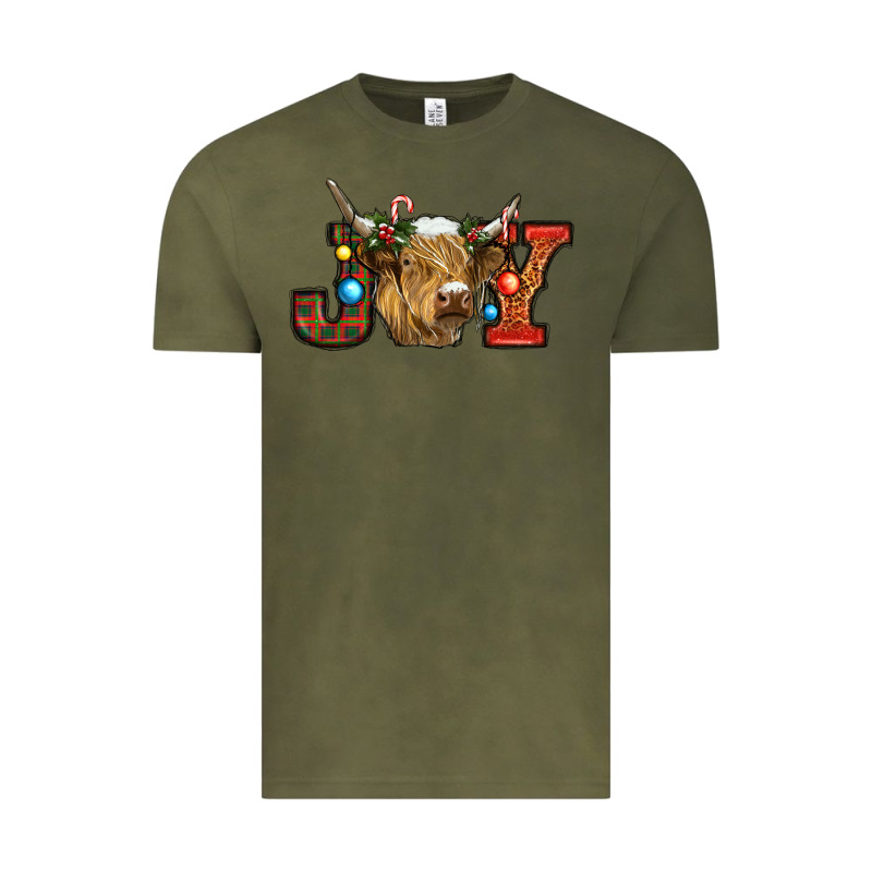 Christmas Joy Cow Vintage Tee by RanaPortraitStore | Teevron