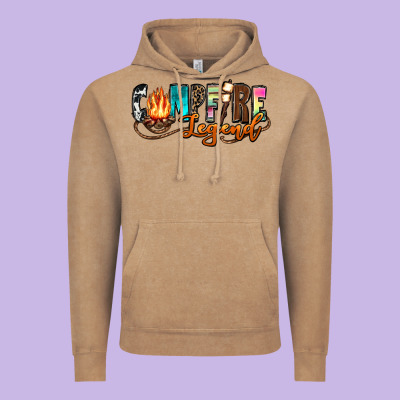 Campfire Legend Vintage Hoodie Designed By Zillion Design Studio