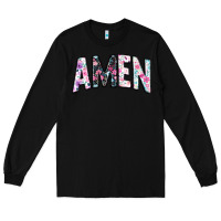 Black amen Long Sleeve Tee - JahusDesignShop