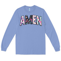 Colony Blue amen Long Sleeve Tee - JahusDesignShop