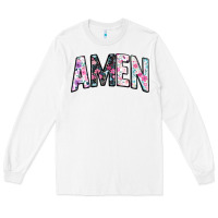 White amen Long Sleeve Tee - JahusDesignShop