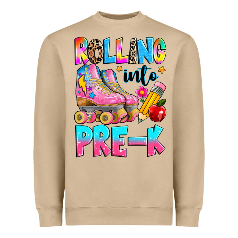 Rolling Into Pre K Grade Heavyweight Sweatshirt by texasbilliewilder | Teevron