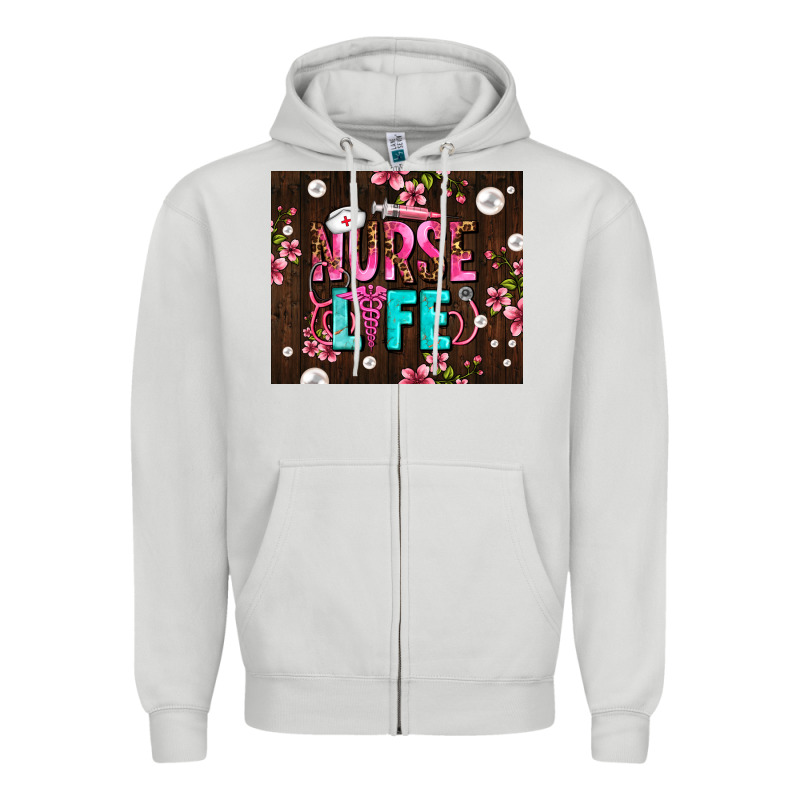 Nurse Life With Pearls Zipper Hoodie by AdoDesignShop | Teevron