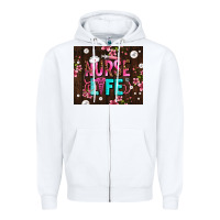White nurse life with pearls Zipper Hoodie - AdoDesignShop