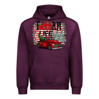 Mauve Wine Farm Life Christmas Urban Hoodie - Bettercallsaul