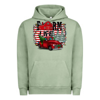 Pigment Oil Green Farm Life Christmas Urban Hoodie - Bettercallsaul