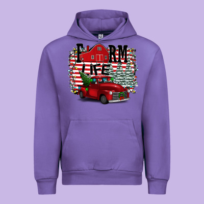 Farm Life Christmas Urban Hoodie Designed By Bettercallsaul