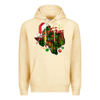 Pina Colada Christmas Western Texas Map Premium Hoodie - BundleAndBundleShop