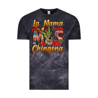 Cloud Black La Mama mas Chingona Vintage Tee - texasbilliewilder