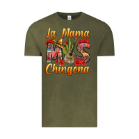 Vintage Olive La Mama mas Chingona Vintage Tee - texasbilliewilder