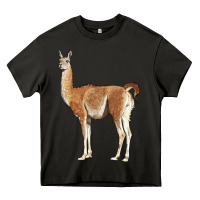 Asphalt guanaco llama Heavy Core Tee - LillyAllenDesigns