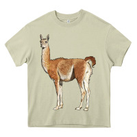 Mossy guanaco llama Heavy Core Tee - LillyAllenDesigns