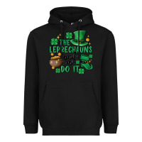 Black the leprechauns made me do it Heavyweight Hoodie - MaliasSmallBusiness