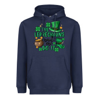 Navy the leprechauns made me do it Heavyweight Hoodie - MaliasSmallBusiness