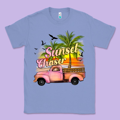 Sunset Chaser Classic Tee Designed By Jahusdesignshop