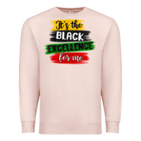 Pale Pink it s the black excellence for me Premium Sweatshirt - MaliasSmallBusiness