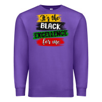Purple it s the black excellence for me Premium Sweatshirt - MaliasSmallBusiness